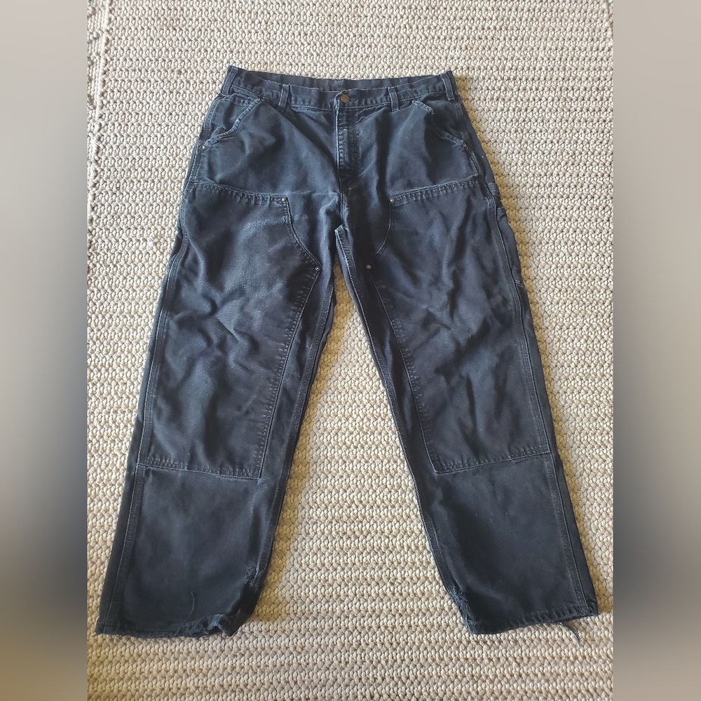 Carhartt Black Denim Dungaree Pants